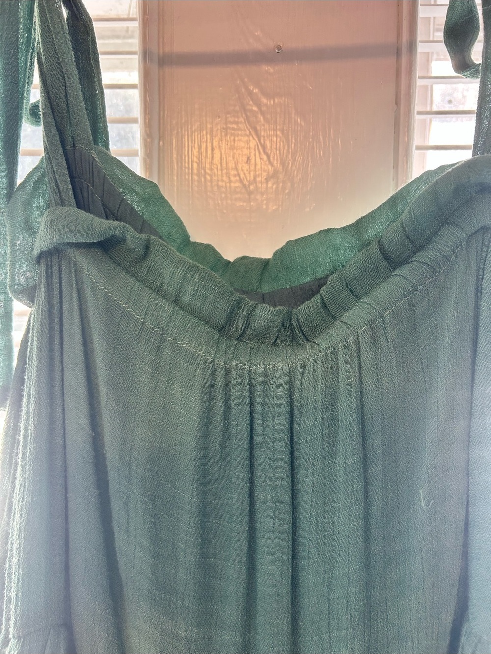eesome Green Ruffled Maxi Dress - Picture 5 of 9